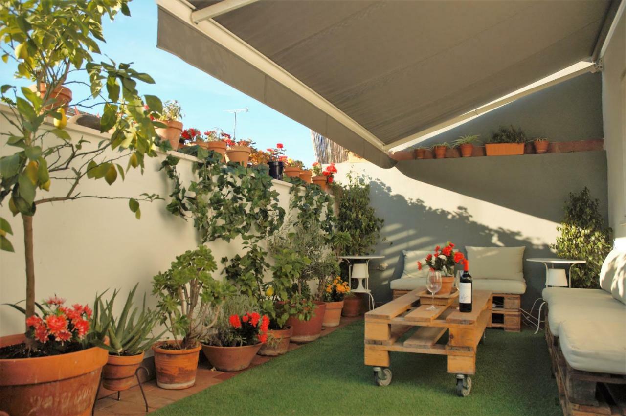 Encantador Atico Con Terraza Sevilla Bagian luar foto
