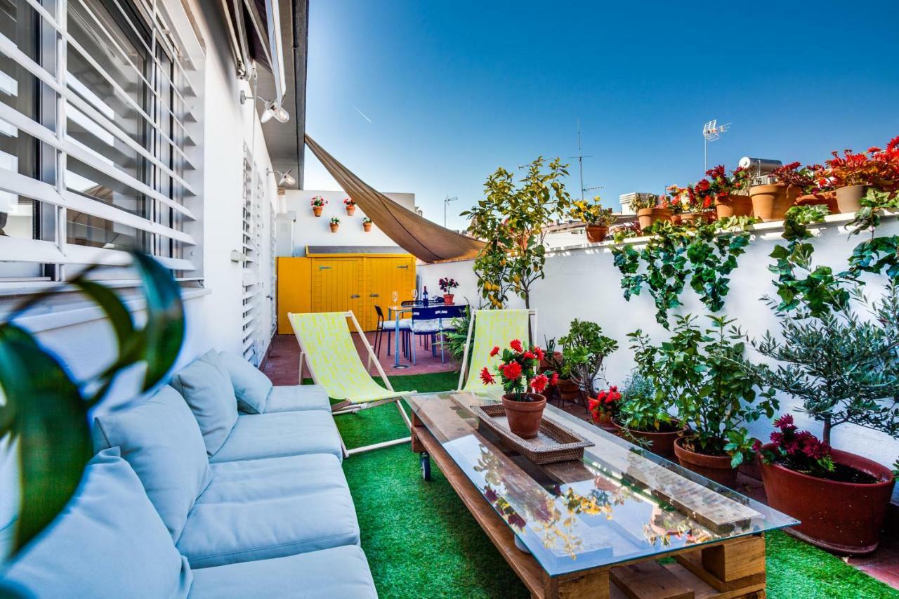 Encantador Atico Con Terraza Sevilla Bagian luar foto