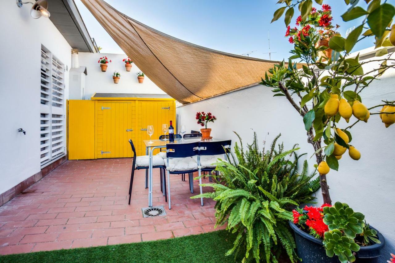 Encantador Atico Con Terraza Sevilla Bagian luar foto